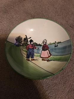 ZELL S BADEN GERMANY GEORG SCHMIDER DUTCH SCENE Bowl