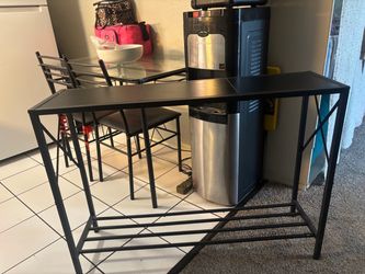 Black Metal entryway table