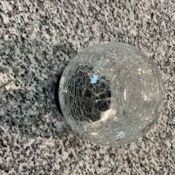 Solar Crackle Glass Globe Lights ( Set of 2)