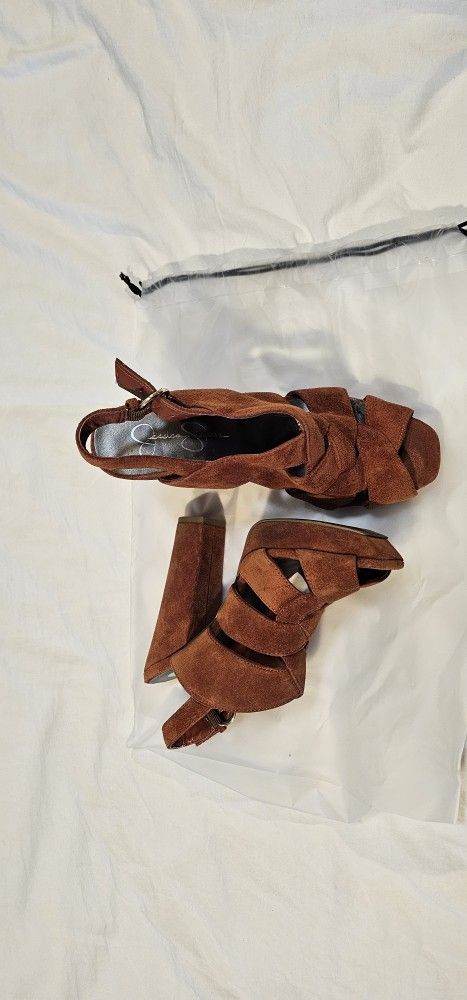 Brown Block Heels