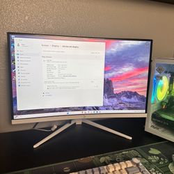 White Curved Gaming Monitor – GAMEPOWER T40 24in