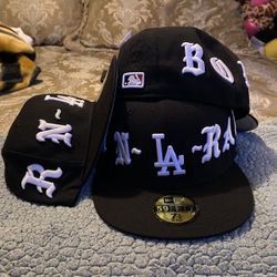 BORN X RAISED LA DODGERS BLACK 7 3/8