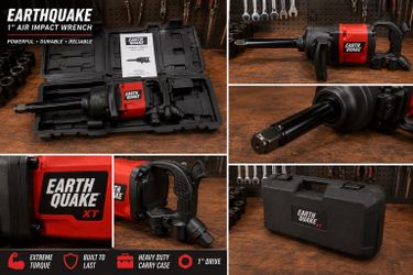 Earthquake XT 1” Air Impact Wrench w/ Case - Heavy Duty