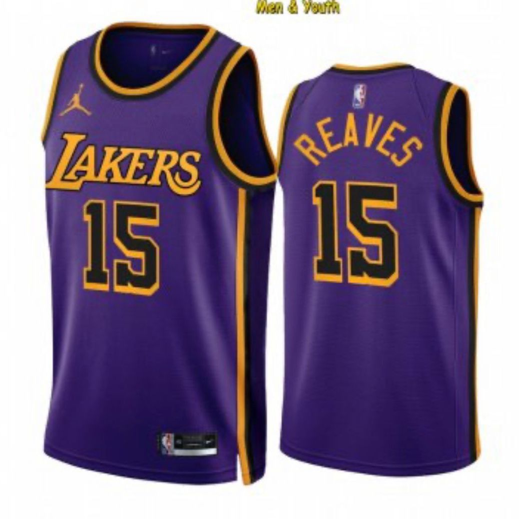 Los Angeles Lakers #15 Austin Reaves NBA Basketball Jersey S.M.L.XL.2X for  Sale in Los Angeles, CA - OfferUp