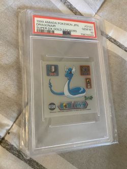 PSA 10 Dragonair Amada Sticker POP 1 - 3 low niche 1999 SUPER DX GOLD STICKERS