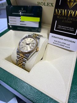 Rolex Datejust Two-Tone Watch Model M16233