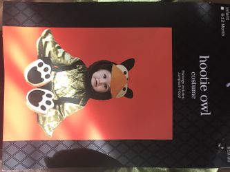 Hoodie Owl Halloween Costume Size Infant 6-12m. Brand New