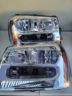 02-09 Chevrolet Trailblazer Headlights Luces Calaveras Micas Faros Focos Faroles Headlamps Chevy 
