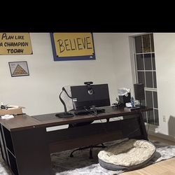 Premium Executive Desk – Large Modern 64”!Executive Office Workstation w/ Storage