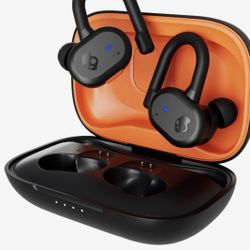 NWT Skullcandy Black and Orange Wireless Earbuds