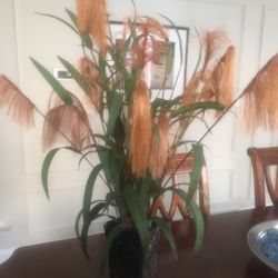Faux Flowers With Vase