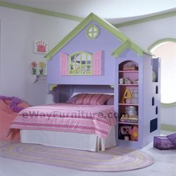 Girls Dollhouse Bunk Bed