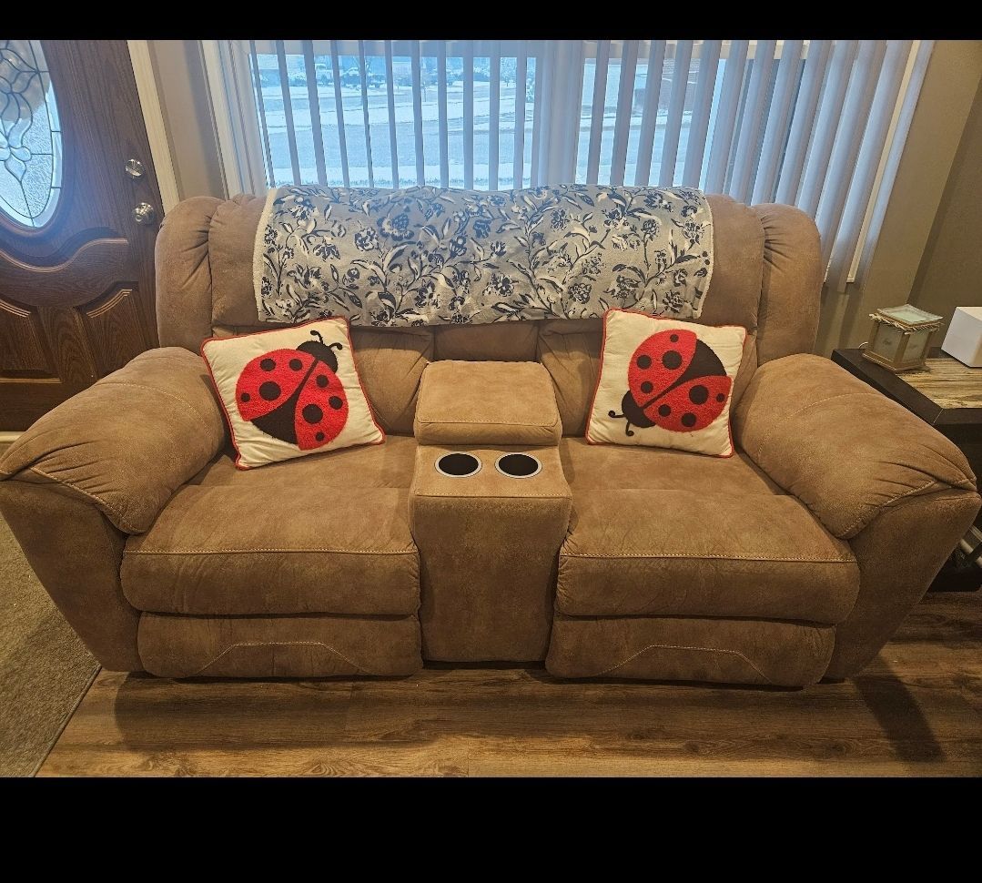 Couch and Loveseat With 3 end tables