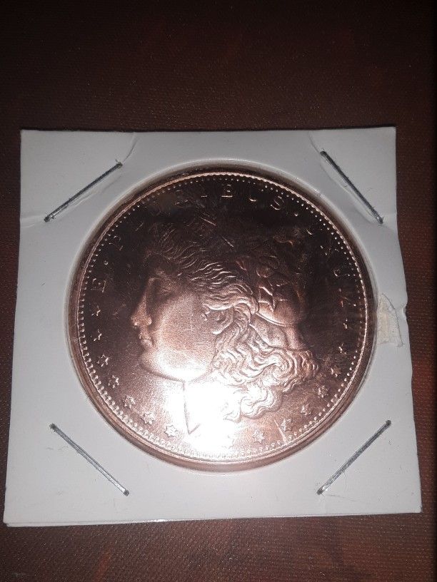 Morgan Head Copper Coin 1 Ounce