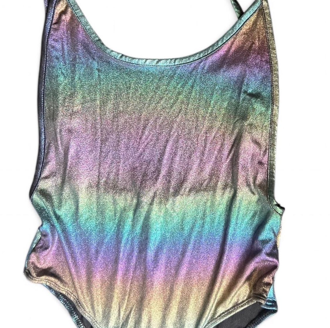 FOREVER 21 Rainbow holographic bodysuit - multicoloured #rave #festival Forever 21 - very pretty / worn once