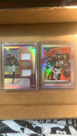 Tee Higgins Football Card Lot of 2
