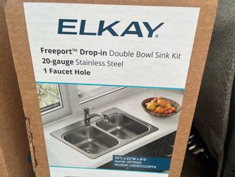 Elkay Freeport Drop-in Double Bowl Sink Kit