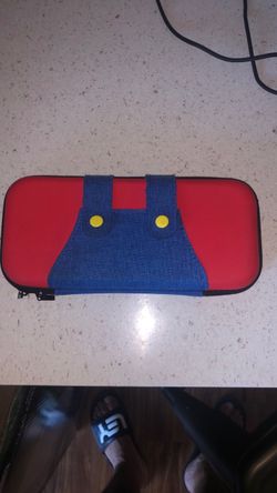 Mario-Themed Nintendo Switch with  Carrying Case