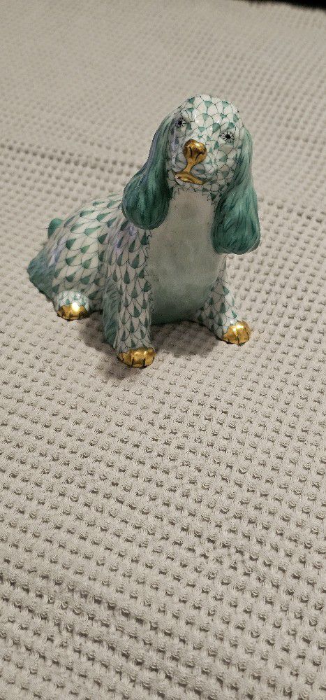Herend Hvngary Handpainted Dog