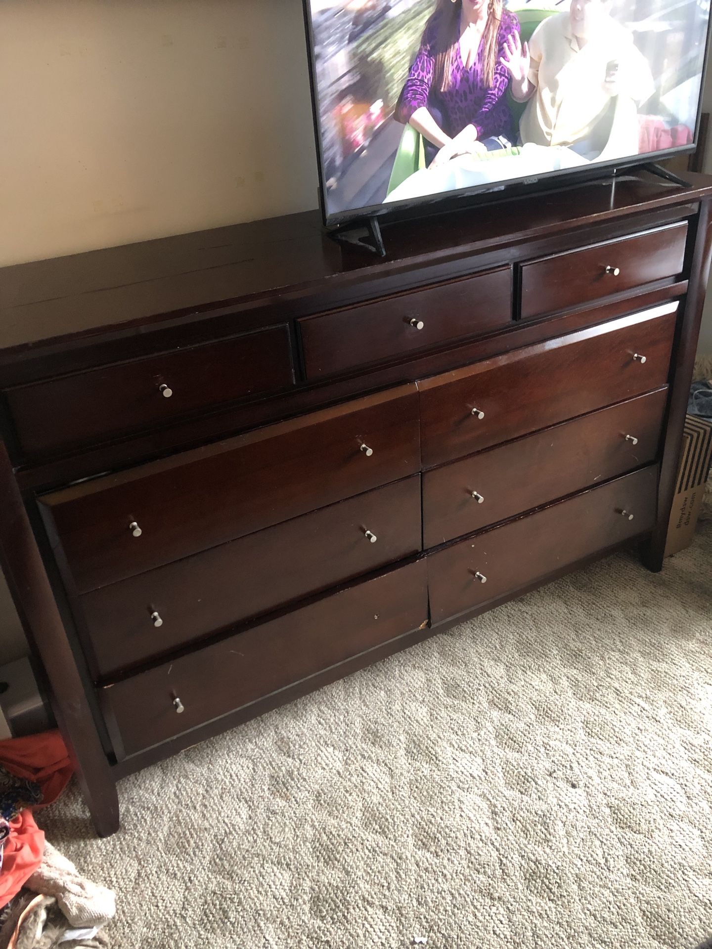 Walnut Wood Dresser 