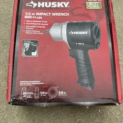 Husky 1/2” Impact Wrench 800lbs Torque 