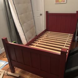 Pottery Barn Twin Bed In Red