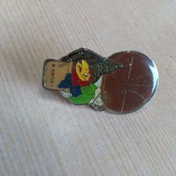 Kansas University Basketball Pin