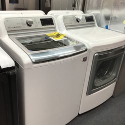 New Scratch And Dent LG Washer And Dryer Set. 1 Year Warranty 
