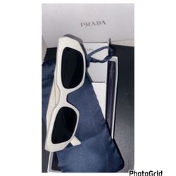 White Prada Glasses 