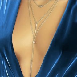 Sexy Silver Layered Summer Choker Necklace