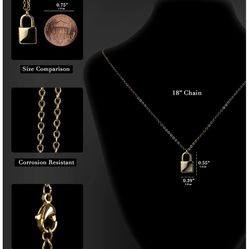 Graduation Gifts for Her 2021. Graduate Lock Necklace for Women with Congrats Card. 18K Gold Plated Padlock Necklace Pendant for Good Luck Graduate Gi