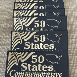 50S States Commemorative Quarters Gold Edition 1999 Through 2009