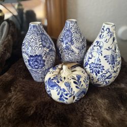 Blue And White Decor  Vases