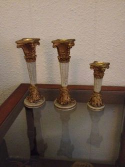 Plastic candle holders