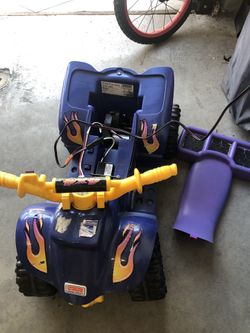 Hot wheels 12 volt fisher price motorcycle.. used