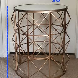 2  Mirror  Side Tables 