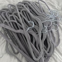 57 gray velvet hangers