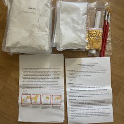 3D Baby Hand & Foot Casting Kit with Gold Paint - New