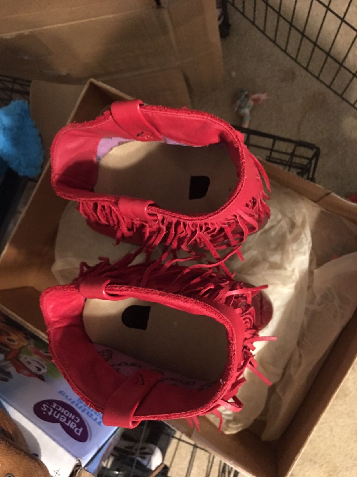 Vintage Dingo Ruby Red Deercow Boots 7M (OBO)