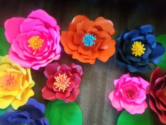Flores de papel