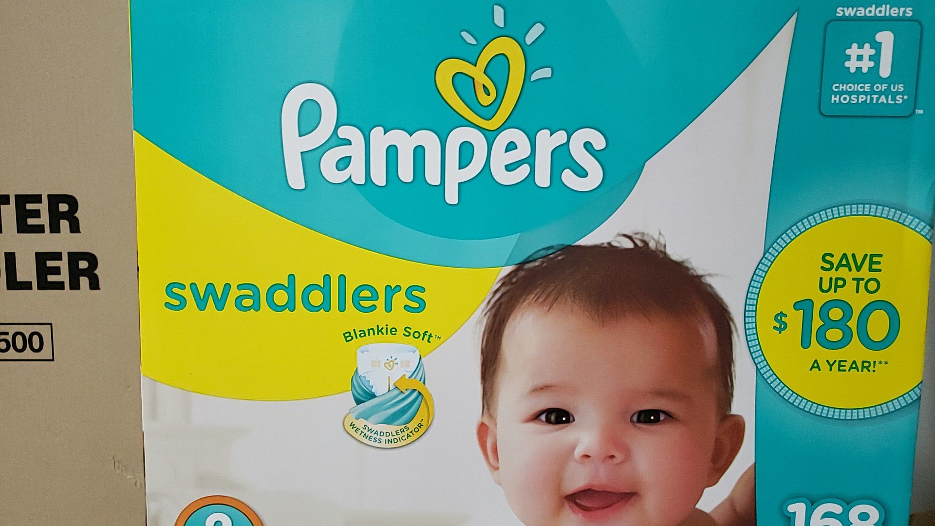 Pampers swaddlers size 2