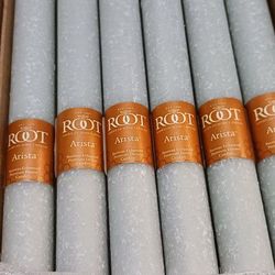 Root 12 inch Unscented Smooth Arista Taper Candles box of 12 - Ston

