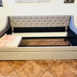 Amazing Brand New  Gray Daybed Twin Size Trundle Bundle