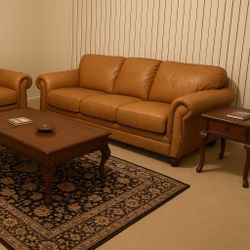 Pure Leather Sofa Set ,2 Pieces