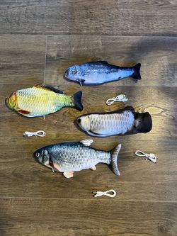 $10/ea,Flopping Fish Cat Dog Toys with USB Cables