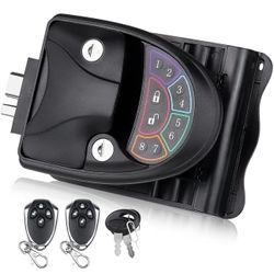 Upgraded RV Door Lock Fit 2.75x3.75 Inch Hole Lock with Key and Remote for Travel Trailer