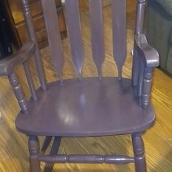 wooden rocker