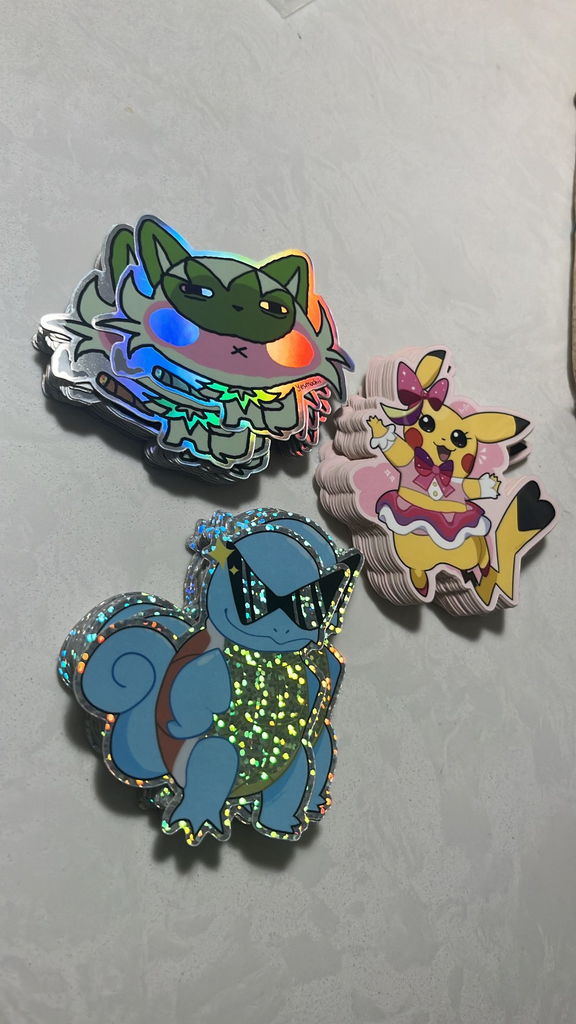 Pokemon Holographic Stickers