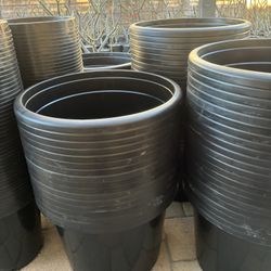 New Plastic Nursery Pots - 15, 20, 25 Gallons