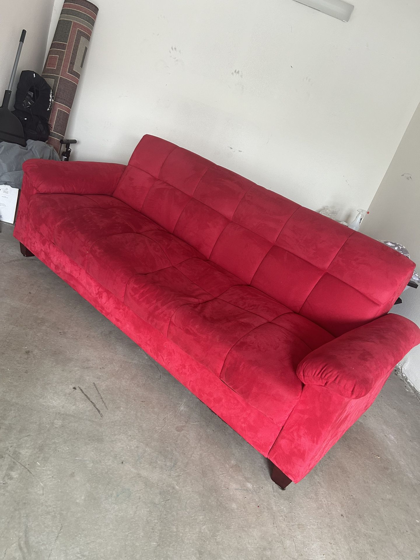 Red Sleeper Sofa 